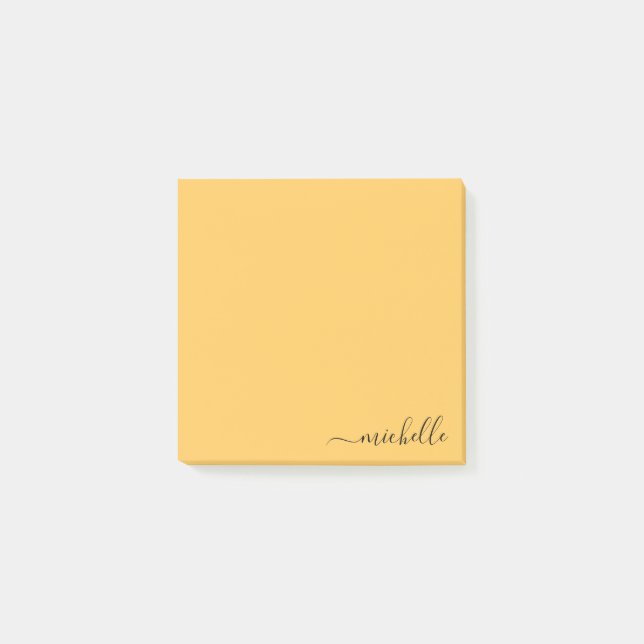 Custom Name Minimalist Personalized Pastel Colour Post-it Notes (Front)