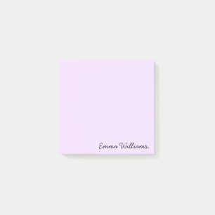 Custom Name Minimalist Personalized Pastel Colour Post-it Notes