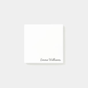 Custom Name Minimalist Personalized Pastel Colour Post-it Notes