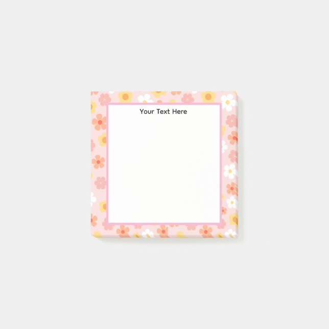 Custom Name Modern Minimal Stylish Personalized Post-it Notes (Front)