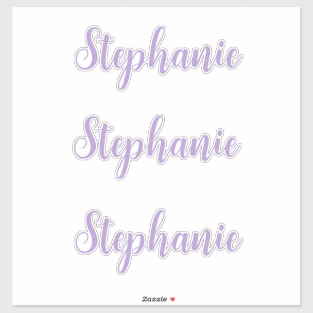 Custom Name Monogram Lavender Lilac Purple Elegant (Sheet)