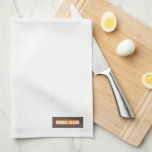 Custom name monogram modern design trendy white  kitchen towel<br><div class="desc">Custom name monogram modern design trendy white kitchen towel.</div>