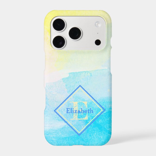 Custom Name Monogram Pastel Cotton Candy Colours (Back)