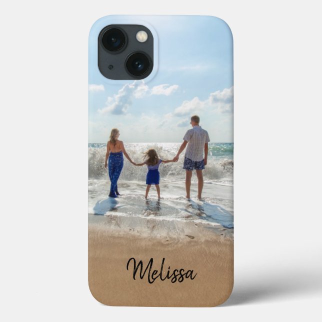 Custom Name Monogram Photo Case-Mate iPhone Case (Back)