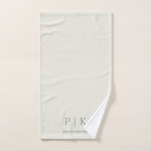 Custom Name Monogram Soft Towel