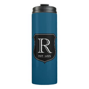 Custom name monogram thermal tumbler mug gift