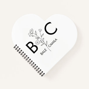 Custom name Monogrammed  Portfolio, Personalized  Notebook