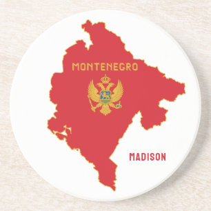 Custom Name Montenegro Coaster