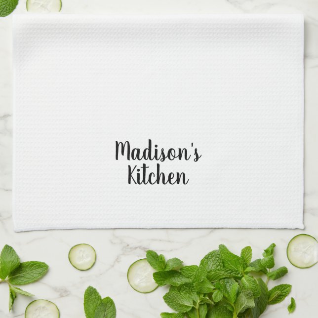 Custom Name Mother's day Birthday gift Kitchen Towel (Folded)