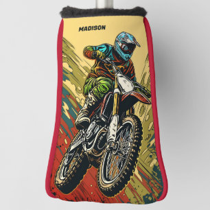 Custom Name Motocross Golf Head Cover