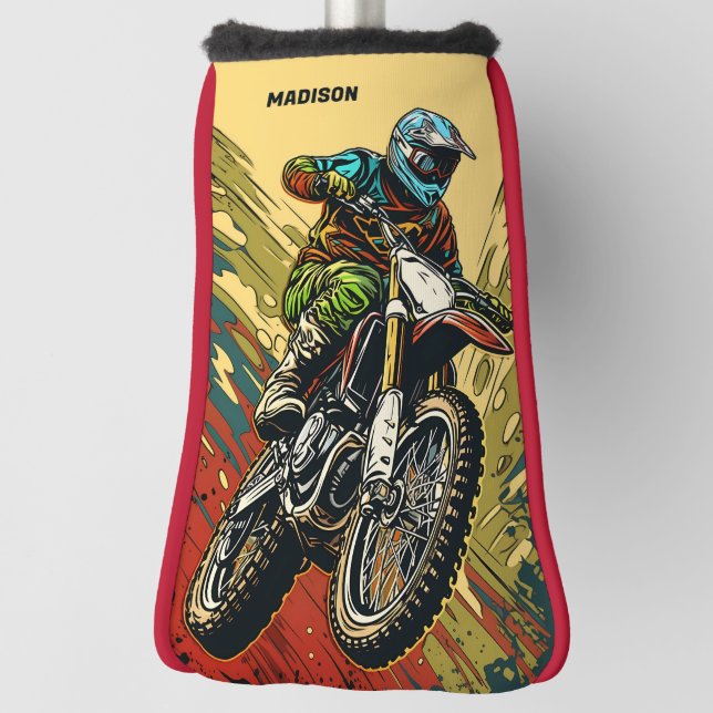 Custom Name Motocross Golf Head Cover (Rotate 90)