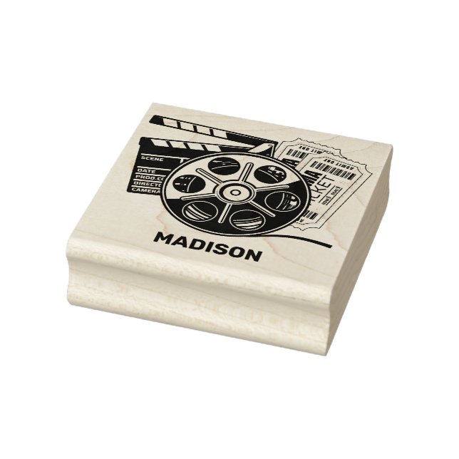 Custom Name Movie Rubber Stamp (Stamp)