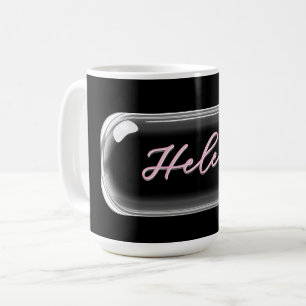 Custom Name Mug – Bright Colorful Glass Lens