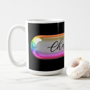 Custom Name Mug – Bright Colorful Glass Lens