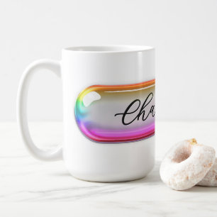 Custom Name Mug – Bright Colourful Glass Lens