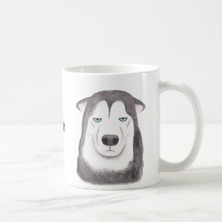 Custom Name Mug Funny Husky Face Mug Dog Lover mug