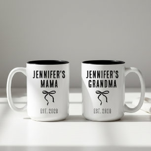 Custom Name Mug Gift for Mom, Grandma or Auntie