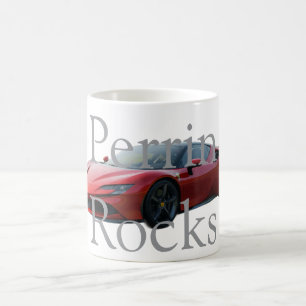 Custom Name Mug with car