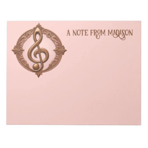 Custom Name Musical Clef Note