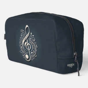 Custom Name Musical Clef Note Dopp Kit