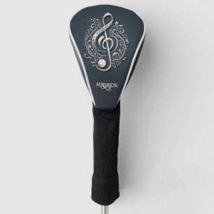 Custom Name Musical Clef Note Golf Head Cover