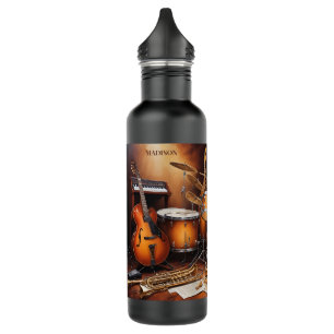 Custom Name Musical Instruments 710 Ml Water Bottle