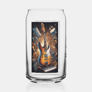 Custom Name Musical Instruments Can Glass