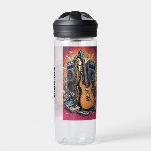 Custom Name Musical Instruments Water Bottle