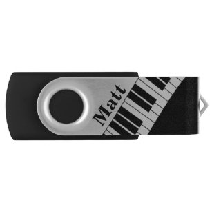 Custom Name Musical Piano Keyboard 32 GB USB Flash Drive