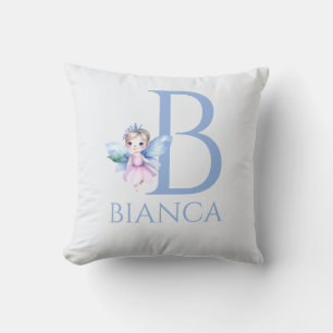 Custom Name My Little Fairy Throw Pillow