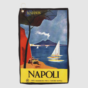 Custom name Napoli (Naples) Vintage Travel Golf Towel
