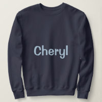 Custom Name Navy Blue Women's Sweatshirt