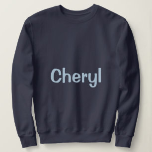 Custom Name Navy Blue Women's Sweatshirt