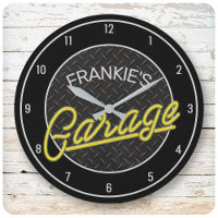 Custom NAME Neon Look Diamond Plate Garage Tools