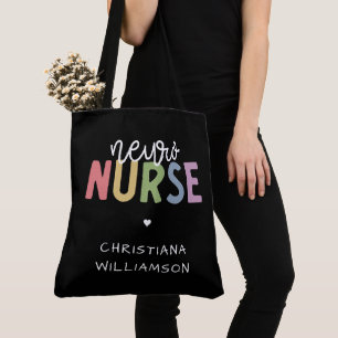 Custom Name Neuro Nurse Neuroscience Nurse Gifts Tote Bag