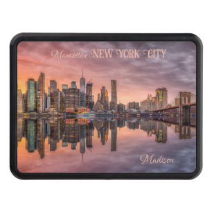 Custom Name New York City Skyline Trailer Hitch Cover
