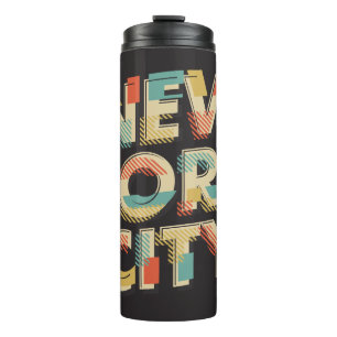 Custom name New York City Typography tumbler