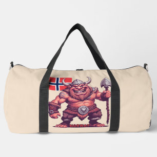 Custom Name Norwegian Troll Duffle Bag