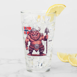 Custom Name Norwegian Troll Glass