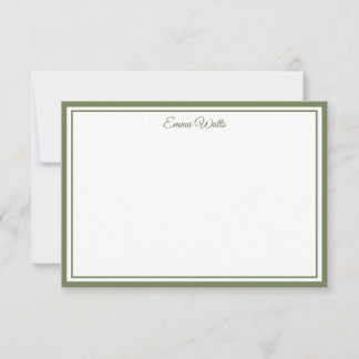 Custom Name Note Card