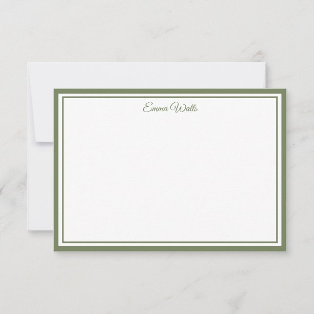 Custom Name Note Card (Front)
