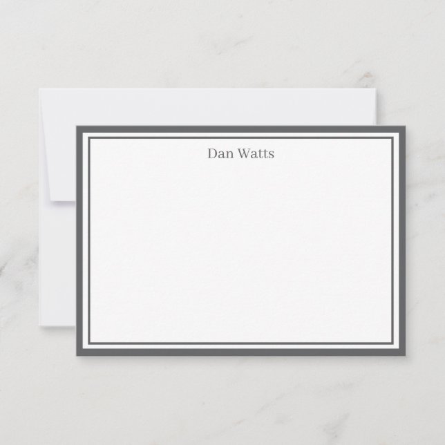 Custom Name Note Card (Front)