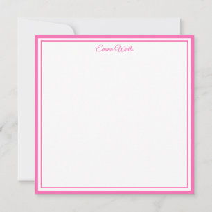 Custom Name Note Card