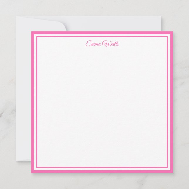 Custom Name Note Card (Front)