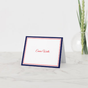 Custom Name Note Card