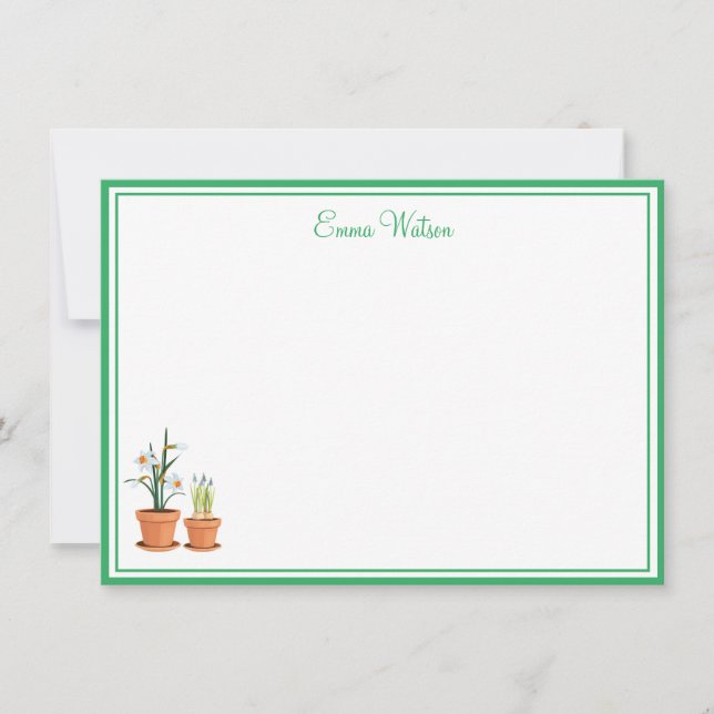 Custom Name Note Card (Front)