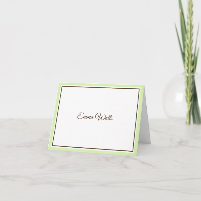 Custom Name  Note Card (Front)