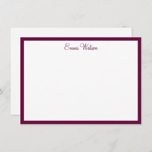 Custom Name Note Card