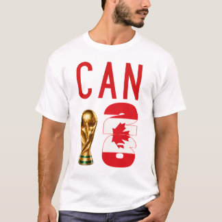 Custom Name Number Canada 2026 World Cup Tee