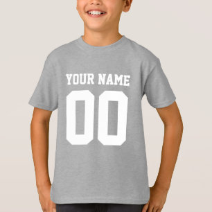 Custom Name Number Kids' Football Jersey Shirt